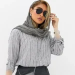 شومیز راه راه لینن